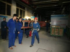 動力公司、面一車間分別舉行防泄漏演練